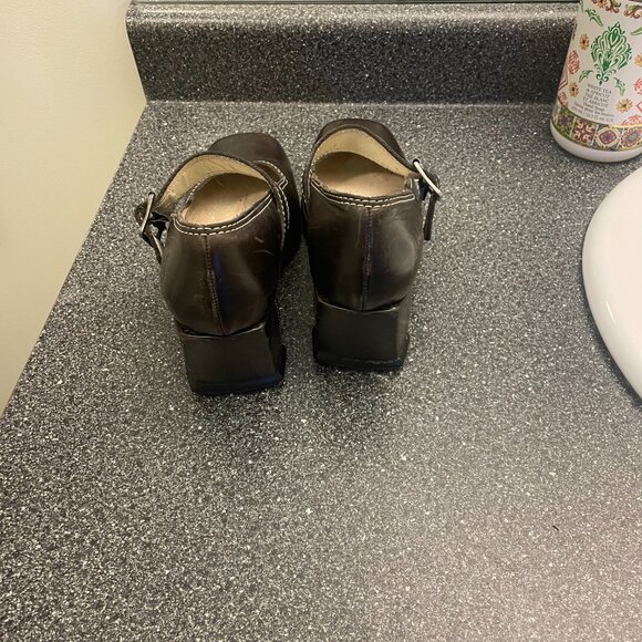 John Fluevog burgandy Mary Janes - Picture 3 of 4